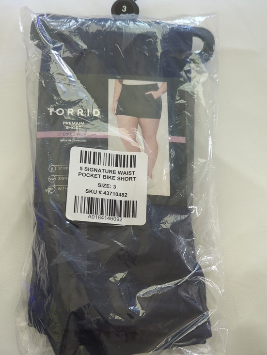 torrid Pants - torrid Signature Waist Pocket Bike Shorts Twinkle Foil With Stars Navy